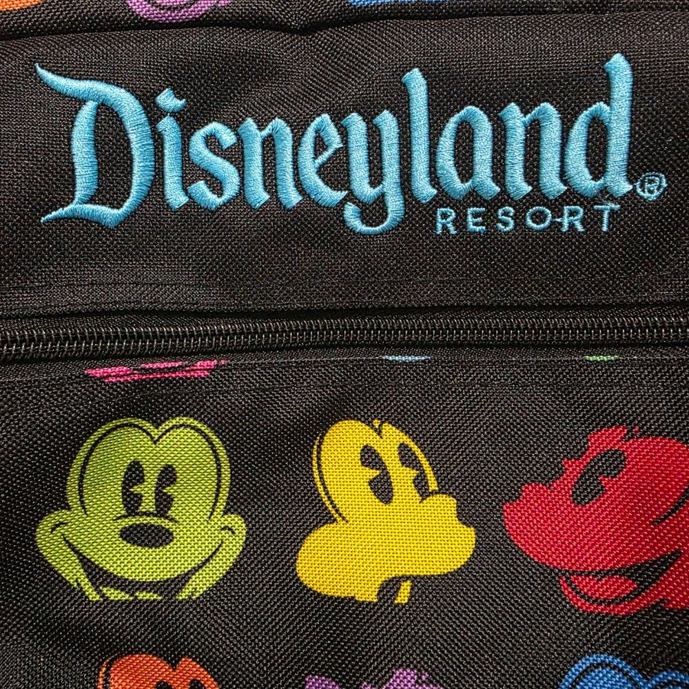 Disneyland Resort Park Exclusive Black Backpack Rainbow MICKEY Silhouette - Picture 7 of 11
